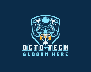 Octopus Game Controller Shield logo design