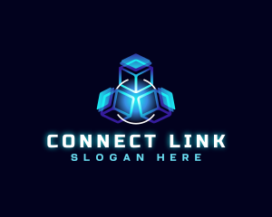 Technology Cube Link logo design