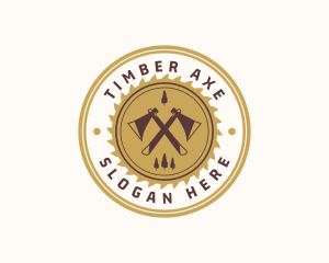 Axe Forest Lumber logo design