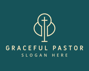 Pastor - Holy Christian Cross logo design
