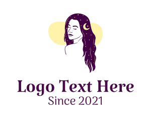 Lady - Cosmic Beauty Salon logo design