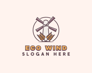 Windmill - Wheat Windmill Farm logo design