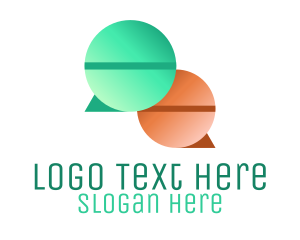 Shape - Speech Bubble Pills logo design