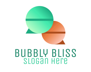 Speech Bubble Pills logo design