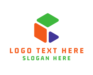 Letter C - Digital Cube Creative logo design