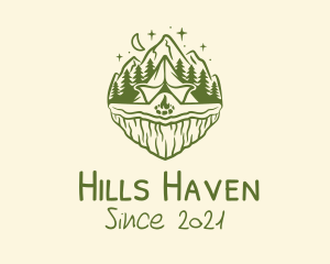 Hills - Outdoor Adventure Camp logo design