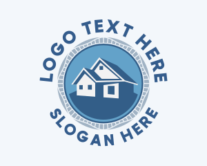 Mortgage - Modern House Badge logo design