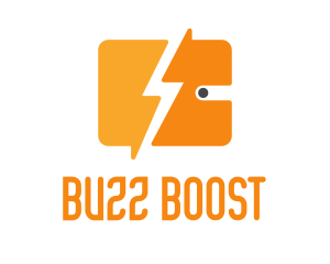 Buzz - Thunderbolt Payment Wallet logo design