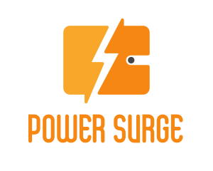 Surge - Thunderbolt Payment Wallet logo design