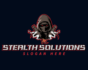 Stealth - Ninja Shadow Gaming logo design