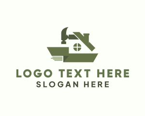 Contractor - House Construction Hammer logo design