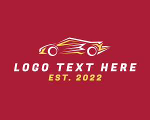 Panel Beater - Fast Car Racing logo design
