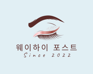 Eyebrow Eyelashes Cosmetic Makeup logo design