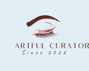 Eyebrow Eyelashes Cosmetic Makeup logo design