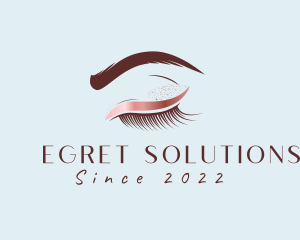 Eyebrow Eyelashes Cosmetic Makeup logo design