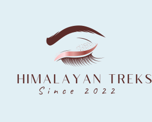 Eyebrow Eyelashes Cosmetic Makeup logo design