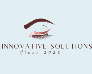 Eyebrow Eyelashes Cosmetic Makeup logo design