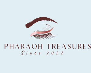 Eyebrow Eyelashes Cosmetic Makeup logo design