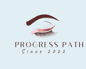 Eyebrow Eyelashes Cosmetic Makeup logo design