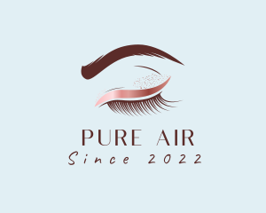 Eyebrow Eyelashes Cosmetic Makeup logo design