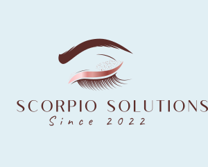 Eyebrow Eyelashes Cosmetic Makeup logo design