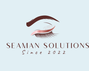 Eyebrow Eyelashes Cosmetic Makeup logo design