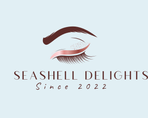 Eyebrow Eyelashes Cosmetic Makeup logo design