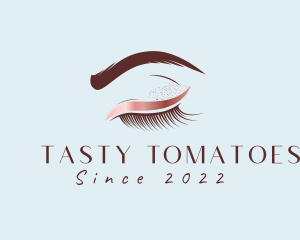 Eyebrow Eyelashes Cosmetic Makeup logo design