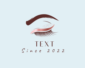 Eyebrow Eyelashes Cosmetic Makeup logo design