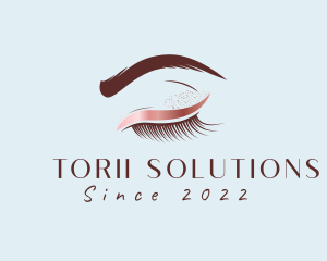 Eyebrow Eyelashes Cosmetic Makeup logo design