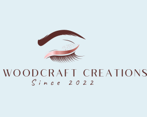 Eyebrow Eyelashes Cosmetic Makeup logo design