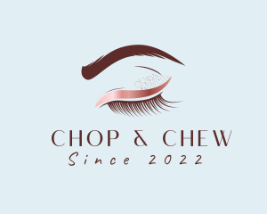 Glitter - Eyebrow Eyelashes Cosmetic Makeup logo design
