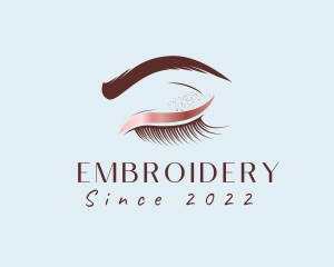 Eyebrow Eyelashes Cosmetic Makeup logo design