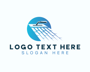 Plastering - Paving Brick Flooring logo design