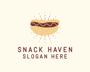 Hot Dog Sandwich Snack logo design