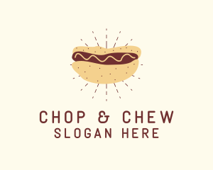 Fast Food - Hot Dog Sandwich Snack logo design
