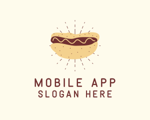 Sausage - Hot Dog Sandwich Snack logo design