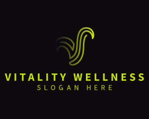 Eco Leaf Wellness logo design