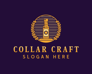 Wheat Beer Bottle logo design