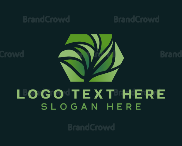 Grass Lawn Landscaping Logo