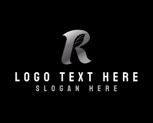 Silver - Letter R Modern Nature logo design