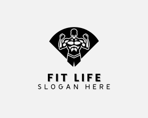 Muscle Fitness Gym logo design