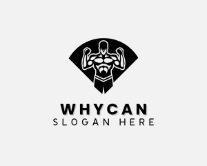 Weightloss - Muscle Fitness Gym logo design