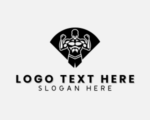 Bodybuilding - Muscle Fitness Gym logo design