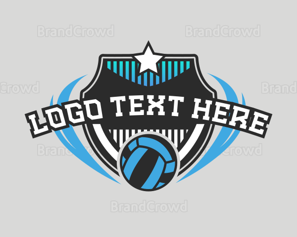 Volleyball Sports Team Logo