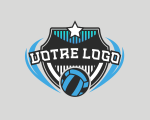 League - Volleyball Sports Team logo design