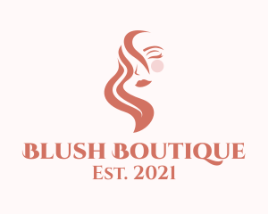 Blush - Facial Makeup Cosmetics logo design