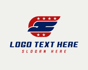 Patriot - Eagle Aviation Letter C logo design