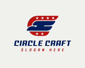 Eagle Aviation Letter C logo design