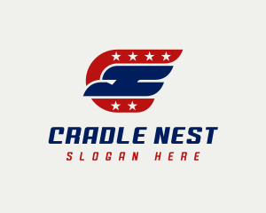 Eagle Aviation Letter C logo design